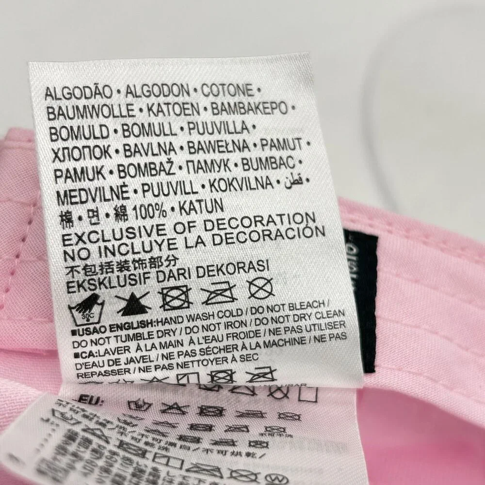 Nike Pink Foam Childrens Youth Adjustable Baseball Cap‎  Silver Swoosh Logo NEW